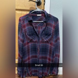 Dark blue flannel